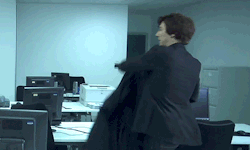 Sherlock-Undercover:  Coat Magic In Pilot. 