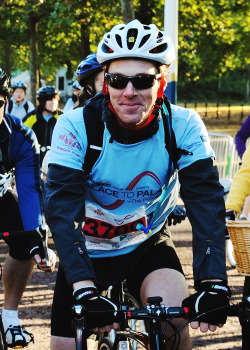 not often seen photo, charity bike ride,