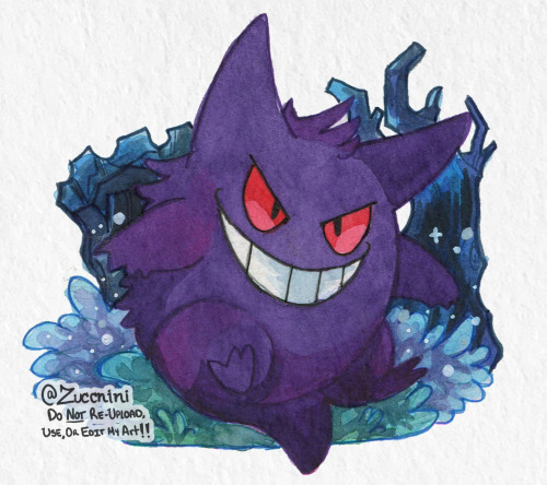 zuccnini:Gengar, Dusknoir, and Tyrantrum   Sticker sets with these designs can be found here:Etsy