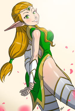 aeolus06: Princess Nerwin   A sexy elf princess from a movie I discovered called DragonNest: Warrior’s Dawn   