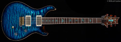 glorifiedguitars:  PRS Private Stock 5843 Custom 24 Aquamarine Smoke Burst [Source: Willcutt Guitars] 