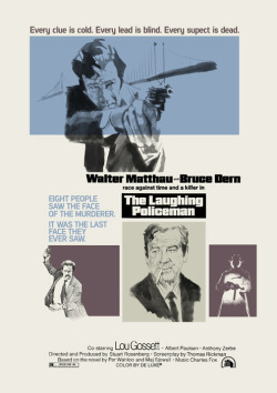 antoniostella:  Poster for “The Laughing Policeman” - 1973 by Stuart Rosenberg