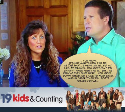 duggarmemes:  I’d post Michelle’s rebuttal, but it’s too extreme.   Heh heh heh. Fucking love it. Actually, I am curious as fuck, I’m not even gonna lie. I’d love to see her cunt. Fucking clown car. Can you imagine! Lucky bastard.