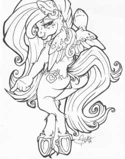 whippedcreamandotherdelights OC Whipped Cream Line art. Coloring next. :3 My side of an art trade. I wish I could capture my traditional line style in my digital art :/ working on it. But maybe I will get there XD RIP .08 inking marker. You will be missed