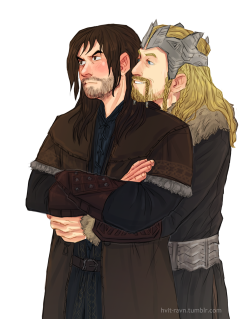  Anonymous asked: Could there be a situation where King Fili is trying to console an upset and jealous Kili?  