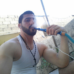 stratisxx:This Greek Syrian mix stud is packing a really fat dick. That’s the good thing about Arab cocks… they’re thick and hairy.