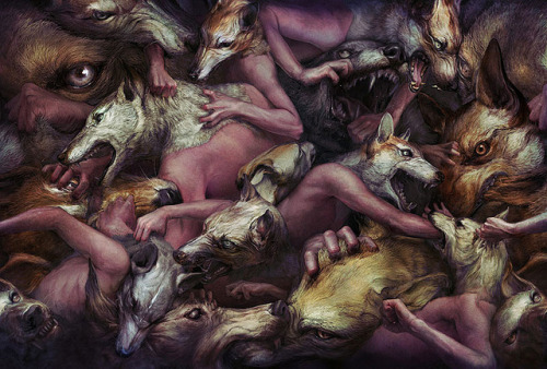 asylum-art:  Ryohei Hase Artworks   on deviantART In Japan, the word “cute” or kawaii can be stamped on just about everything when it comes to aesthetics. Cute dogs, dolls, cartoons and cars are the accepted standard. Now picture human bodies with