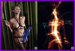 nude-celebz:  Kate Moss Playboy magazine