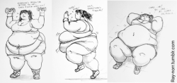 idle-minded-sucks: ray-norr:  The Weight Gain of Jenny Weng, pt 3  Jenny works out, but still keeps getting fatter.  (i am adoring this series) 
