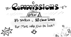 superlolian: https://superlolian.tumblr.com/commissioninfo Commissions before classes get too demanding! So they’ll only be open for a limited time. 