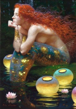 tabby-in-a-box:  mermaid lanterns by Viktor Nizovtsev