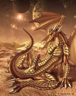 Gold Dragon by Taurin Fox