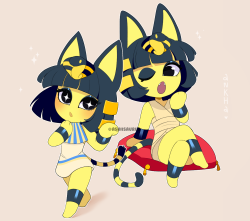 sugaryrainbow:  I haven’t played Animal Crossing but I can assure you that Ankha is much cuter than IsabelleMy Twitter