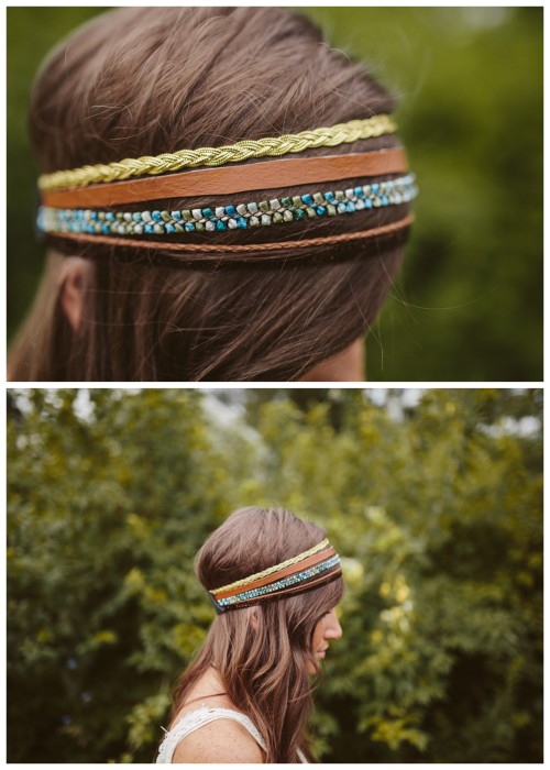truebluemeandyou:  DIY Easy Multi Strand Headband Tutorial from Sincerely, Kinsey here. This is such an easy DIY because it’s bits of trim anchored in back with a piece of elastic. For more DIY headbands go here and for more headpieces go here.