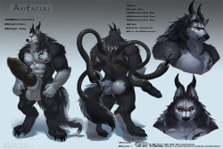 xuan-sirius:  A ref sheet commission to AkiEaglrs [ http://www.furaffinity.net/view/21018121/ ] 
