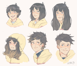 ammeja:  I feel like himawari would try out different hairstyles as she grows up update : boruto version is up ~  !