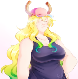 bechnokid:Started watching Miss Kobayashi’s Dragon Maid thanks to @atomi-cat, and oh my goodness, I love it so much? All of the characters are great, and I thought I’d start out with Lucoa! I wanted to give her a body type that matches her super warm