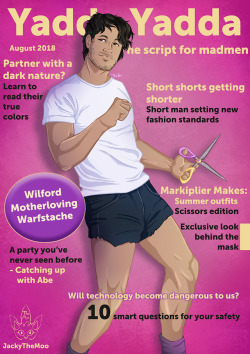 jackythemoo:  The new picture of @markiplier was just so fancy that it inspired me to make a cover for a magazine xD He is a true fashion icon!I got some help for the headlines from the awesome @mrs-sakurai and @xmoonyxbunnyx Thank you so much for your