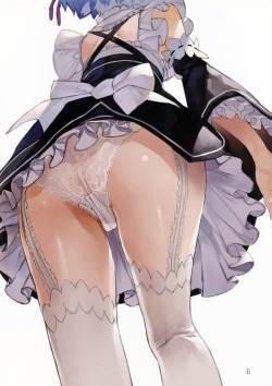 matsui hiroaki re zero kara hajimeru isekai seikatsu ass maid see through stockings tagme thighhighs screening | #413631 | yande.re