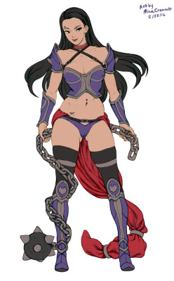   Finished design for the Zodiac Scorpio (Domi) figure! @cosplaydeviants will be launching a Kickstarter campaign this year to turn these designs into 6-8″ statues! More details to follow. &lt;3  