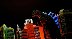 dedkaijupics:  Tokyo is DOOMED!I made this diorama with In-Scale buildings and the X-Plus 30cm ‘64 Goji!