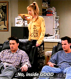 phoebe-buffay:  You know you should go outside and be with the three-dimensional people.