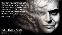 ariimage:  I designed a tribute to the late H.R Giger. May he rest in peace.