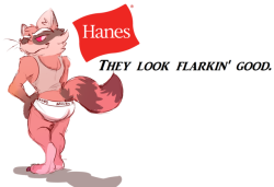 the-alfie-incorporated: “Whether you’re packing the big guns or smaller arms, you can count on Hanes for the support you need. And they look flarkin’ good too.”  pls don’t sue me Hanes 