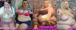 ramblerpl:  http://sexysignaturebbw.com/media.html I made some comparisons of her weigh gain. If you like that, please donate at ramblerpl.tumblr.com Thank you :)Â  