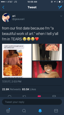 14kgoldsoul: melanatedgxddess:   queeniekia:  I’m convinced y'all finding niggas in different dimensions 😭💕😍  This type of love 😍   Deadass what time machine yall got cause I need s trip 😍😩😩 