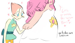 the-fandom-room:  Pearl and Rose (first fan art!) 