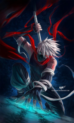 kejablank:  ANBU Kakashi - Black OpsFinally I can show you another ANBU artwork of Kakashi Hatake. It is  right from imagination. No reference at all. The sketch I drew in May,  but had no time at all to finish it. Actually I had planned to finish it