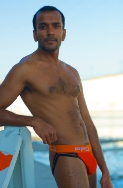 beautyofindianmen:  Theo Kumar at his best. Orange suits you Theo. Moreover without it also you look awesome!! 