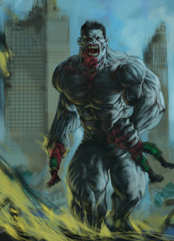 thecyberwolf:  Hulk Zombie  by Wll4u  Now lets get Solomon Grundy and have a fight.