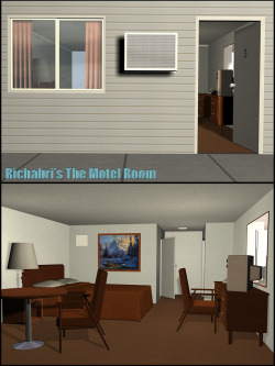 Check out Richabri’s new 20-piece prop set of a vintage motel room that would be found in a  1950&rsquo;s styled American motor lodge. This is a complete set that comes  with a modular wall design and also features all the furniture and  fixtures needed