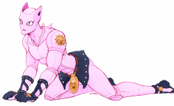 lintufriikki:  Killer Queen is one of my fav stands and I imagine if he had a cat’s personality, instead of dropping things off tables he would detonate holes in them just to annoy Kira. ↀωↀ✧ 