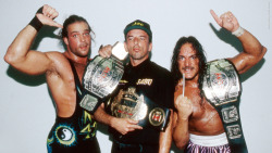 fishbulbsuplex:  ECW World Tag Team Champions Sabu and Rob Van Dam