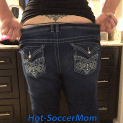 hot-soccermom:  mr-hsm: Caught @hot-soccermom with her pants down.  Well putting them on to be more exact. @mr-hsm is always catching me like this