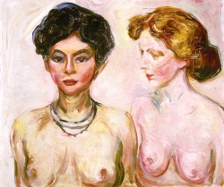 snowce:  Edvard Munch, Blond and Dark-Haired Nude, 1902-1903 