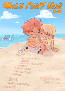 nalu-fluff-week:    Art by karokitten |  Nalu Fluff Week Blog   The mods at Nalu Fluff Week are proud to announce our third Nalu Fluff Week! ! We’re really sorry about the delay again!!  This week is dedicated to exploring the cute and happy sides of