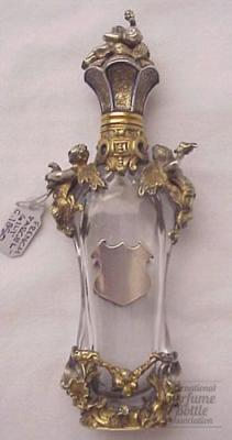 Parcel Gilt Silver Scent Victorian glass, gilt, silver France 1850