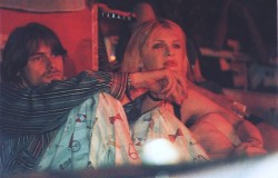 nirvananews: “The first time Kurt and I slept together was at a Days Inn in Chicago, we were having our first postcoital moment, and we’re watching MTV and the ‘Smells Like Teen Spirit’ video came on. I pulled away from him because it was his