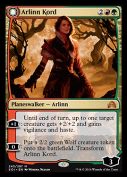 unicorntribal:  Ok, ok, you got me… this is pretty exciting Something that’s actually interesting. A werewolf planeswalker!  Pardon me while i belt out a howly FUCK YEAH 