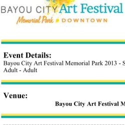 Art Festival Tomma…..u down? #Houston #downtown #memorialpark