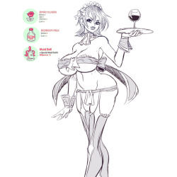 supersatansister:  Bimbo Maid Lelouch (R63)Lelouch (Code Geass) with Bimbo Flower + Maid Bell and of course Booboom Milk (People’s favorite powerup). Suggested by Patreon Backers!