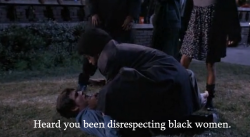 fuckyourracism:  burnsomesoulcoal:  I don’t support violence.  How about the sexual violence of this white guy raping a young girl in this film? Or his obvious racist violence partially depicted here? Ice Cube’s character and his friends simply dragged