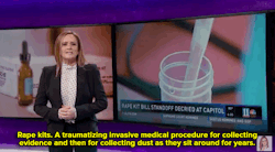 wosoamerica:  burn0uttt:  micdotcom:  Watch: Samantha Bee takes on untested rape kits and the cops and politicians who want to destroy them.   Holy fucking shit that last part oh my god  Samantha Bee is responsible for A LOT of the material you saw on
