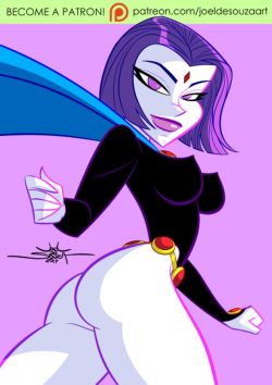 ck-blogs-stuff:   chillguydraws:   joeldesouzaart: Hey, guys. Here’s the Teen Titan Raven, suggested by Luiz Paulo Mendonça, one of my patrons on Patreon. Hope you enjoy, Luiz! What female character would you like to see next? Leave your suggestion