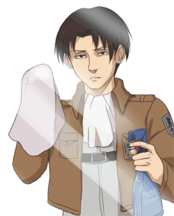 nymre:  “Tch, filthy” Have a Rivaille clean your screen (ﾉ◕ヮ◕)ﾉ  lmao my animation skills  
