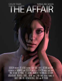 desiresfm: The Affair - Lara Croft Shortmovie (Runtime: 5:16minutes)  Stream (720p) Download (720p) Download (1080p)If you like my work, please consider to support me on Patreon. Credits:  Voices: @oolay-tiger, @ivanerecshunva &amp; @reiyusan  Models